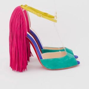 Christian Louboutin  OTROT FRINGE HEELS